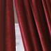Eastern Accents Winchester Silky Velvet Solid Color Room Darkening Grommet Single Curtain Panel Polyester in Red | 108 H in | Wayfair