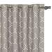 Eastern Accents Theodore Emboidery Viscose Geometric Room Darkening Grommet Single Curtain Panel Rayon in Gray | 84 H in | Wayfair 7V8-CUA-196-GRD