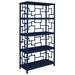 David Francis Furniture Tibet Etagere Wood in Blue | 72 H x 36 W x 16 D in | Wayfair L6087-S137