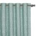 Eastern Accents Theodore Emboidery Viscose Geometric Room Darkening Grommet Single Curtain Panel Rayon in Green/Blue | 96 H in | Wayfair