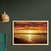 East Urban Home Ambesonne Hawaiian Wall Art w/ Frame, Dramatic Sunset Scenery Calm Exotic Beach Ocean Waves Coastal View | Wayfair