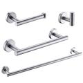 FLG 4 - Piece Bathroom Hardware Set Metal in Gray | Wayfair FLG222-4N