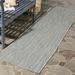 Blue 108 x 0.25 in Area Rug - Wade Logan® Arneshia Power Loom Gray/Navy Indoor/Outdoor Rug | 108 W x 0.25 D in | Wayfair