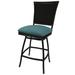 Red Barrel Studio® 26" Patio Bar Stool, Rattan in Blue | 44 H x 21 W x 20 D in | Wayfair 8BFF0C1240FA47E6A81CA62B328DCD4B