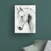 Gracie Oaks Horse Whisper I by Grace Popp - Wrapped Canvas Painting Canvas in Gray/White | 19 H x 14 W x 2 D in | Wayfair