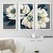 Red Barrel Studio® Peonies - 3 Piece Picture Frame Painting Plastic/Acrylic in Blue/Gray/White | 1 D in | Wayfair E721B5BD92594B07B05A8451533F4FFD