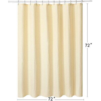 Eider Ivory Shower Curtain Waffle, Fabric Shower Curtain Liner Stall Size