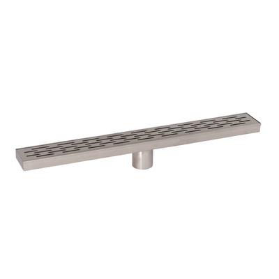 Randolph Morris 24 Inch Thick Grate Linear Shower Drain RMFK-ELW60-SB