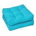 21" x 21" Patio Chair Seat Cushion Pads for Indoor and Outdoor-Turquoise - 21" x 21" x 4" (L x W x H)