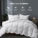 All Season White Goose Feather Down Comforter Duvet Insert