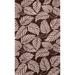 Brown Floral Contemporary Oriental Wool Area Rug Hand-tufted Carpet - 5'0" x 8'0"