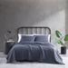 City Scene Cloud Solid Charcoal Quilt Set