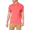 GANT Men's Contrast Collar Pique SS Rugger Polo Shirt, Paradise Pink, S