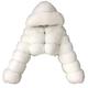 Women Hooded Furry Coat Winter Warm Splicing Jacket Long Sleeve Outerwear Elegant Solid Overcoats Outwear Festival Clothes Blouse Top for Halloween Christmas Xmas Gifts for Women White