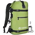 Rolltop Backpack for Men and Women, 25 Litres, Waterproof Truck Tarpaulin, Messenger Bag, Bicycle Backpack, Sports Backpack, Hiking Backpack, Water Sports Backpack, Outdoor, Backpack, Waterproof, Duffel Bag, Green, 25 litres, Casual Daypack
