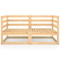 Susany Garden 2-Seater Sofa Garden Bench 2 Seat Outside Park Loveseat, Sofa Solid Pinewood