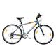 Ammaco Rapide Mens Sports Hybrid Bike 700c Wheel 18" Alloy Lightweight Frame 21 Speed Grey/Orange/Blue