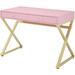ACME Coleen Vanity Desk in Pink & Gold
