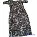 Lularoe Dresses | Lularoe Julia Dress Small Black White Jacquard | Color: Black/White | Size: S