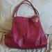 Coach Bags | Coach Hallie Pebbled Leather Shoulder Bag | Color: Pink/Purple | Size: Os