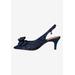 Women's Yazmine Slingback Pump by J. Renee in Navy (Size 9 M)