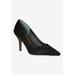 Wide Width Women's Sesily Pump by J. Renee in Black (Size 8 1/2 W)