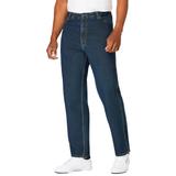 Men's Big & Tall Expandable Waist Relaxed Fit Jeans by KingSize in Vintage Wash (Size 46 38)