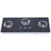 DENFER 3 Burner LPG Gas Stove Hob Tempered Glass | 2.76 H x 12.2 W x 28.15 D in | Wayfair WFJ133