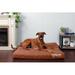 FurHaven Oxford Indoor/Outdoor Deluxe Orthopedic Pet Bed Metal in Brown | 4 H x 40 W x 32 D in | Wayfair 32565653