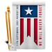 Angeleno Heritage 2-Sided Polyester 40 x 28 in. Flag Set in Brown/Red | 40 H x 28 W in | Wayfair AH-PA-HS-137592-IP-BO-D-US21-AH