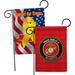 Breeze Decor Decorative House Decoration Yard Banner 2-Sided Polyester 19 x 13 in. Garden Flag in Blue/Red/Yellow | 18.5 H x 13 W in | Wayfair