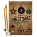 Ornament Collection 2-Sided Polyester 40 x 28 in. Flag Set in Black/Brown | 40 H x 28 W in | Wayfair OC-XM-HS-191079-IP-BO-D-US17-OC