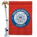 Breeze Decor 2-Sided Polyester 40 x 28 in. Flag Set in Blue/Red | 40 H x 28 W in | Wayfair BD-MI-HS-108544-IP-BO-02-D-US20-CG