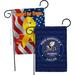 Breeze Decor Decorative House Decoration Yard Banner 2-Sided Polyester 19 x 13 in. Garden Flag in Blue/Red/Yellow | 18.5 H x 13 W in | Wayfair