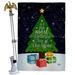 Ornament Collection 2-Sided Polyester 40 x 28 in. Flag Set in Black/Green | 40 H x 28 W in | Wayfair OC-XM-HS-192334-IP-BO-02-D-US20-OC