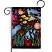 Ornament Collection 2-Sided Polyester 18.5 x 13 in. Garden Flag in Black/Pink/Red | 18.5 H x 13 W in | Wayfair OC-SM-G-192693-IP-BO-D-US21-OC