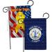 Breeze Decor Decorative House Decoration Yard Banner 2-Sided Polyester 19 x 13 in. Garden Flag in Blue/Red/Yellow | 18.5 H x 13 W in | Wayfair