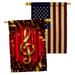 Breeze Decor 2-Sided Polyester 40 x 28 in. House Flag in Brown/Red/Yellow | 40 H x 28 W in | Wayfair BD-SE-HP-115244-IP-BOAA-D-US21-BD