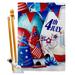 Ornament Collection 2-Sided Polyester 40 x 28 in. Flag Set in Blue/Red/White | 40 H x 28 W in | Wayfair OC-FJ-HS-192637-IP-BO-D-US21-OC