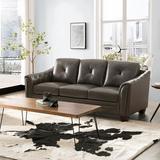 Three Posts™ Lamontagne 86" Leather Sofa Leather Match/Genuine Leather | 39 H x 86 W x 36 D in | Wayfair 4F8B3DAACB2E4A4B8DE0D445C2A77AB4