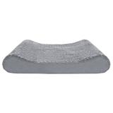 Archie & Oscar™ Karlin Ultra Plush Luxe Lounger Contour Dog Pillow Polyester in Gray/White | 8 H x 51 W x 36 D in | Wayfair