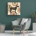 The Holiday Aisle® Bee & Bee II by Katie Pertiet - Wrapped Canvas Graphic Art Canvas in Black/Brown/Green | 18 H x 18 W x 2 D in | Wayfair