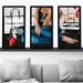 Rosdorf Park West Hollywood by Jodi - 3 Piece Picture Frame Graphic Art Plastic/Acrylic in Black/Blue/Red | 40.5 H x 25.5 W x 1 D in | Wayfair