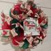 The Holiday Aisle® 20” Deco Mesh Wreath Burlap/Deco Mesh in Green/Red/White | 20 H x 20 W x 5 D in | Wayfair 4FD50527E8C64CD393C6D39434387B10