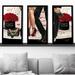 Rosdorf Park Loved by Jodi - 3 Piece Picture Frame Graphic Art Plastic/Acrylic in Black/Red | 40.5 H x 25.5 W x 1 D in | Wayfair
