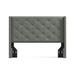 Lark Manor™ Amiliya Wingback Headboard Upholstered/Polyester in Gray | 51 H x 69.8 W x 4.92 D in | Wayfair 19C0349312274D97BADB2206928123FE