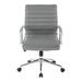 Orren Ellis Conference Chair Upholstered, Leather in Gray | 41 H x 23.5 W x 23.38 D in | Wayfair D10F1C6893EF4112800E0FDA9C1082FD