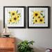 Wexford Home Sunflower Array I - 2 Piece Picture Frame Print Set Paper in Black/Blue/Green | 34.5 H x 69 W x 1.5 D in | Wayfair PF014-S3475-2S