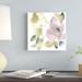 Red Barrel Studio® Sweet Petals & Leaves VI by Jennifer Goldberger - Wrapped Canvas Print Canvas in Green/Pink | 12 H x 12 W x 1.25 D in | Wayfair