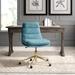 Everly Quinn Craiganboy Task Chair Upholstered, Polyester in Green/Blue | 38.75 H x 28.75 W x 26.5 D in | Wayfair CDA0799904944E4FA2AB7C125B671409